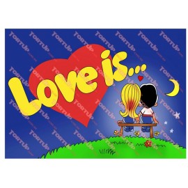Вафельна картинка Love 012